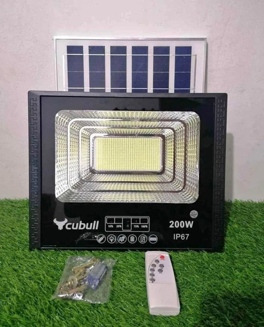 Reflector led 200W con panel  solar Cod:6056 driver :01