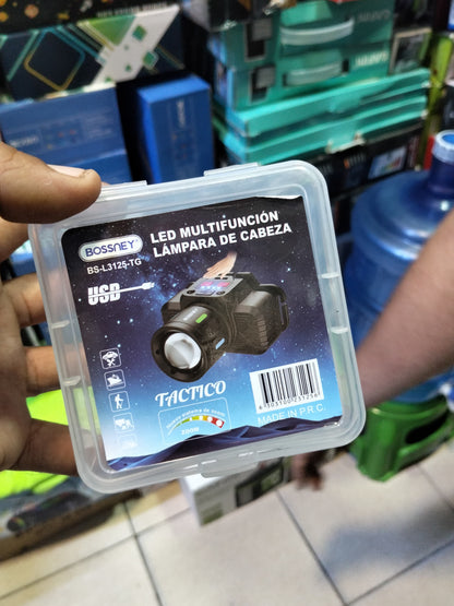 Linterna minera recargable con sensor de movimiento Cod:3014 driver :02