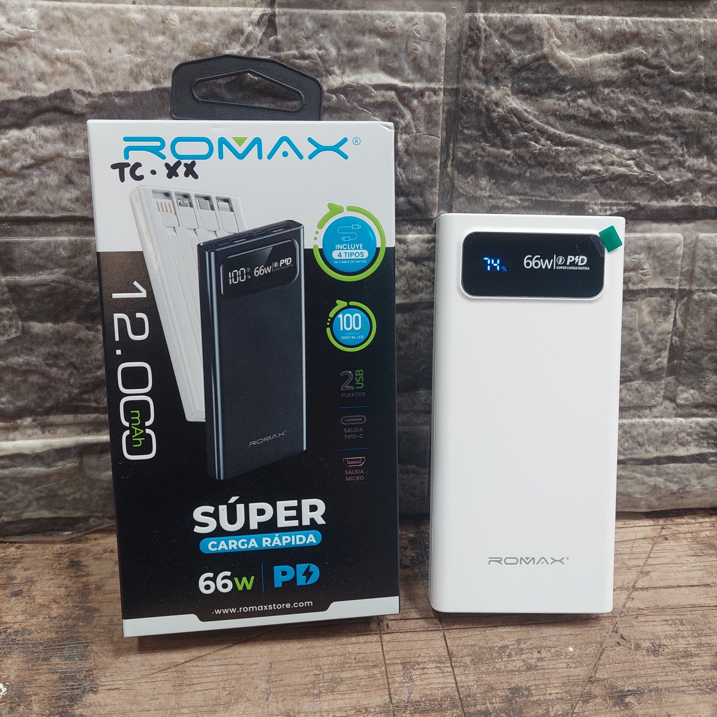 bateria portatil 12000mah Cod:3195 Driver:01