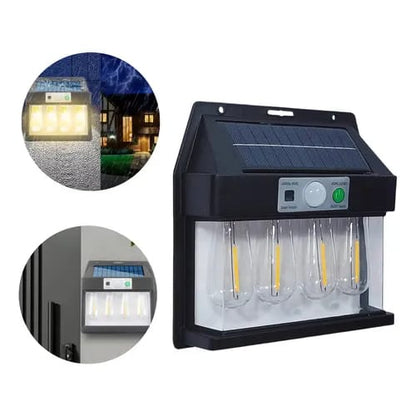 iluminaria solar  pack x 4 focos cod:1359 driver:01