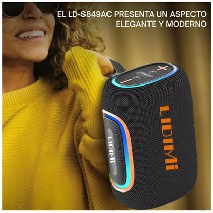 Parlante Portátil 80W  a Corriente AC Bluetooth USB Cod:1205 driver:02