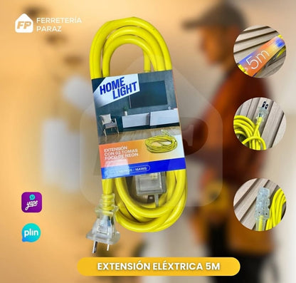 Extension electrica 5 Metros COD:3122 COD:04