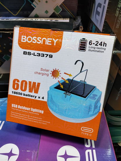 Foco recargable 60w solar Cod : 5098 driver:02