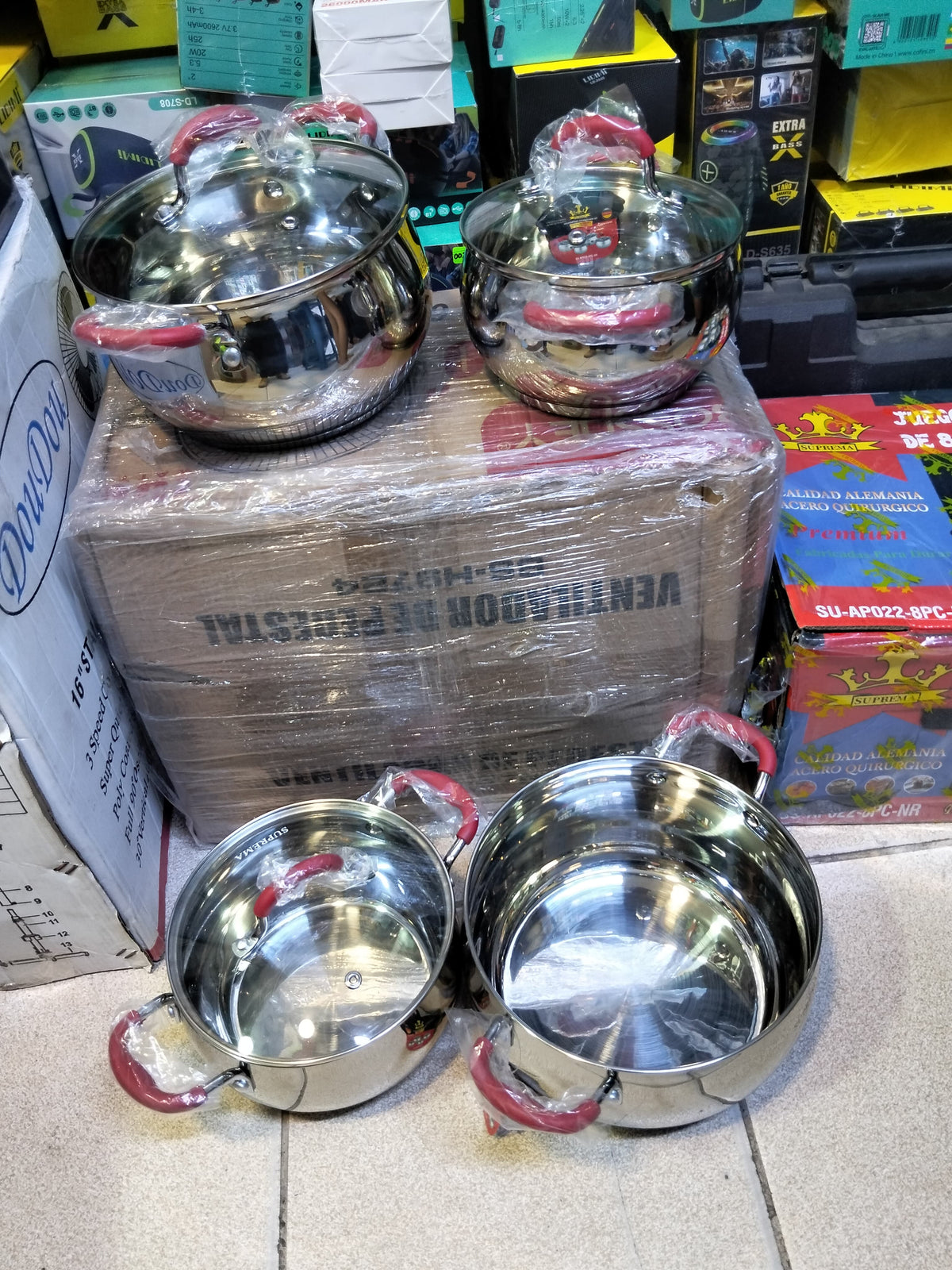Ollas de acero inoxidable Cod:3013 driver:02
