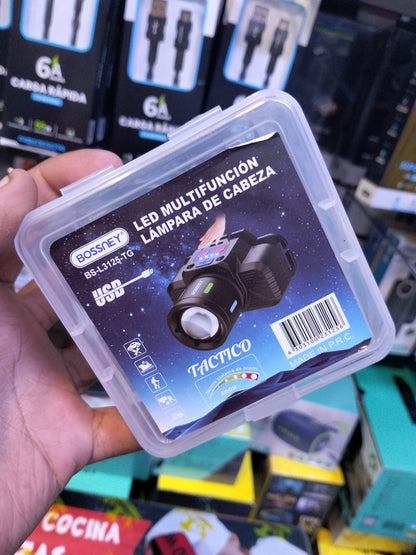 Linterna minera recargable con sensor de movimiento Cod:3014 driver :02