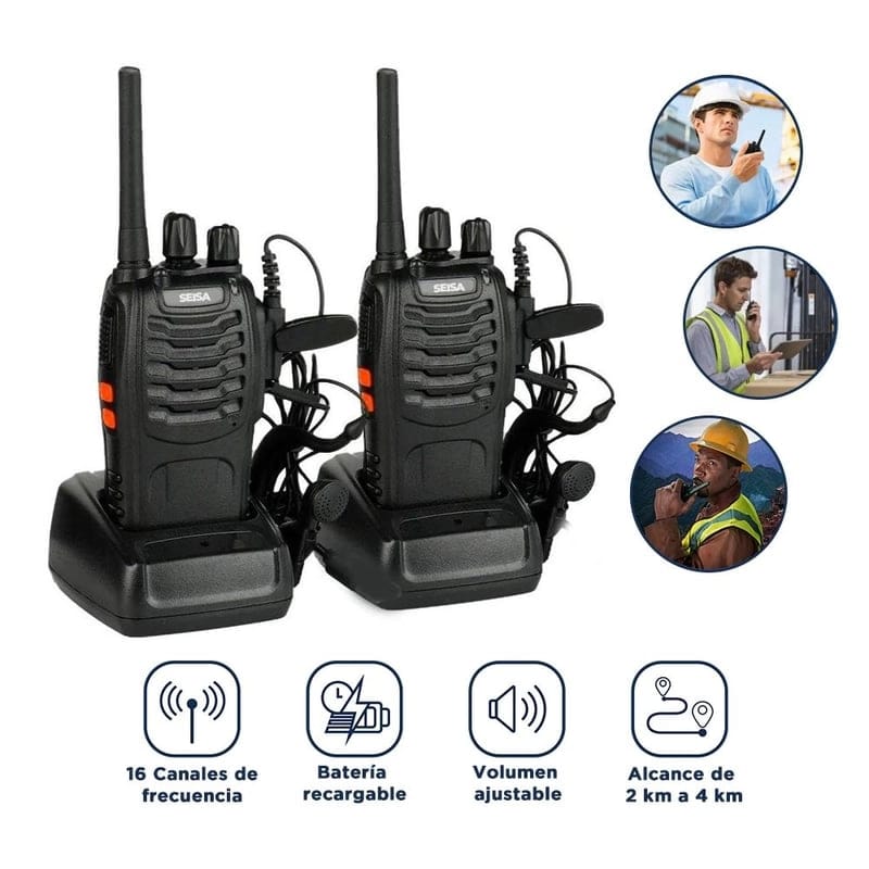 WALKIE TALKIE RADIO TRANSMISOR RECEPTOR cod:1457 driver:01