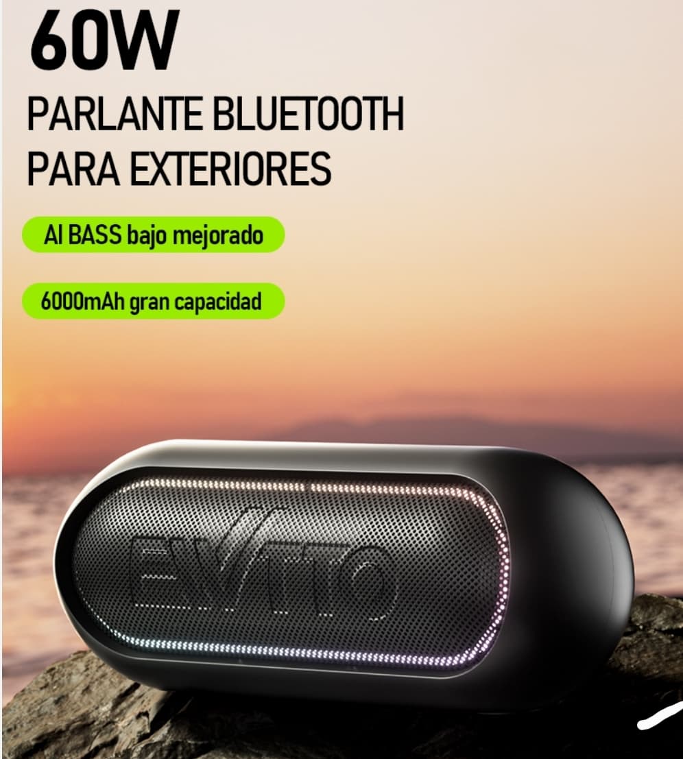 Parlante Bluetooth  Ewtto 60w Cod:3316 Driver :03