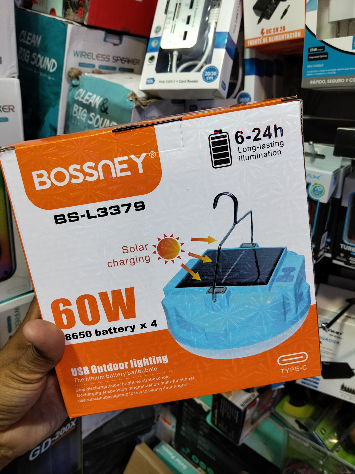 Foco recargable 60w solar Cod : 5098 driver:02