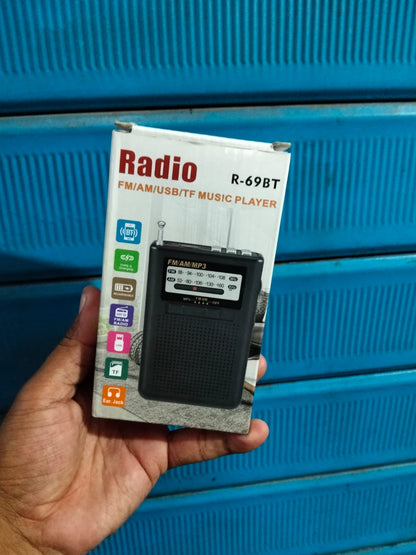 radio pequeño Fm/Am bluetooth recargable y a pilas Cod:1390 driver:03