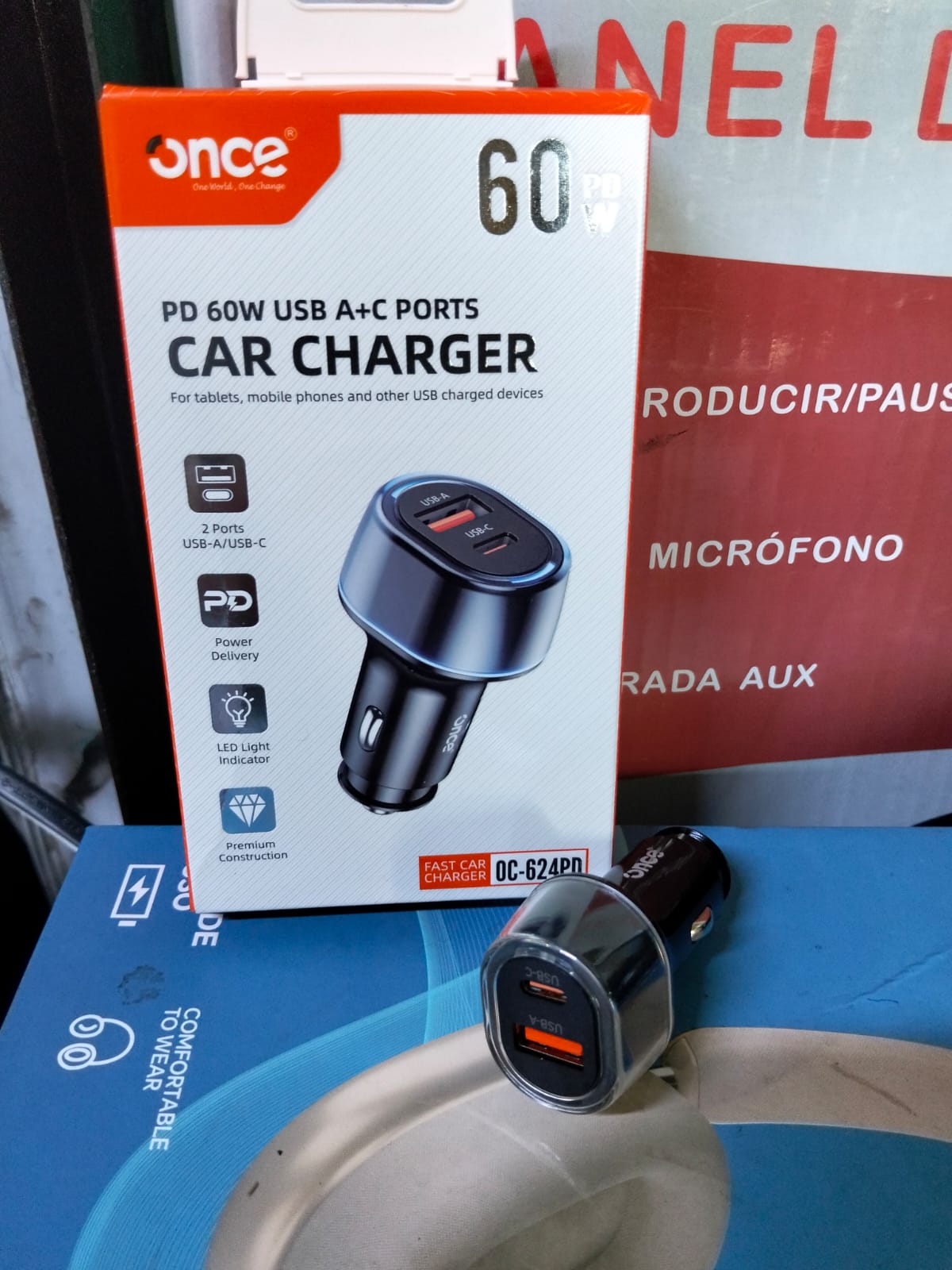Cigarrera para carro 60W Cod:1594 driver :01