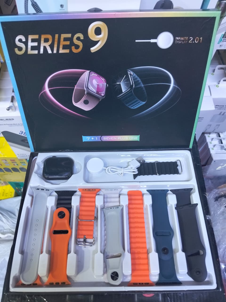 Reloj smartwatch 7 correas Cod:3038 driver:02