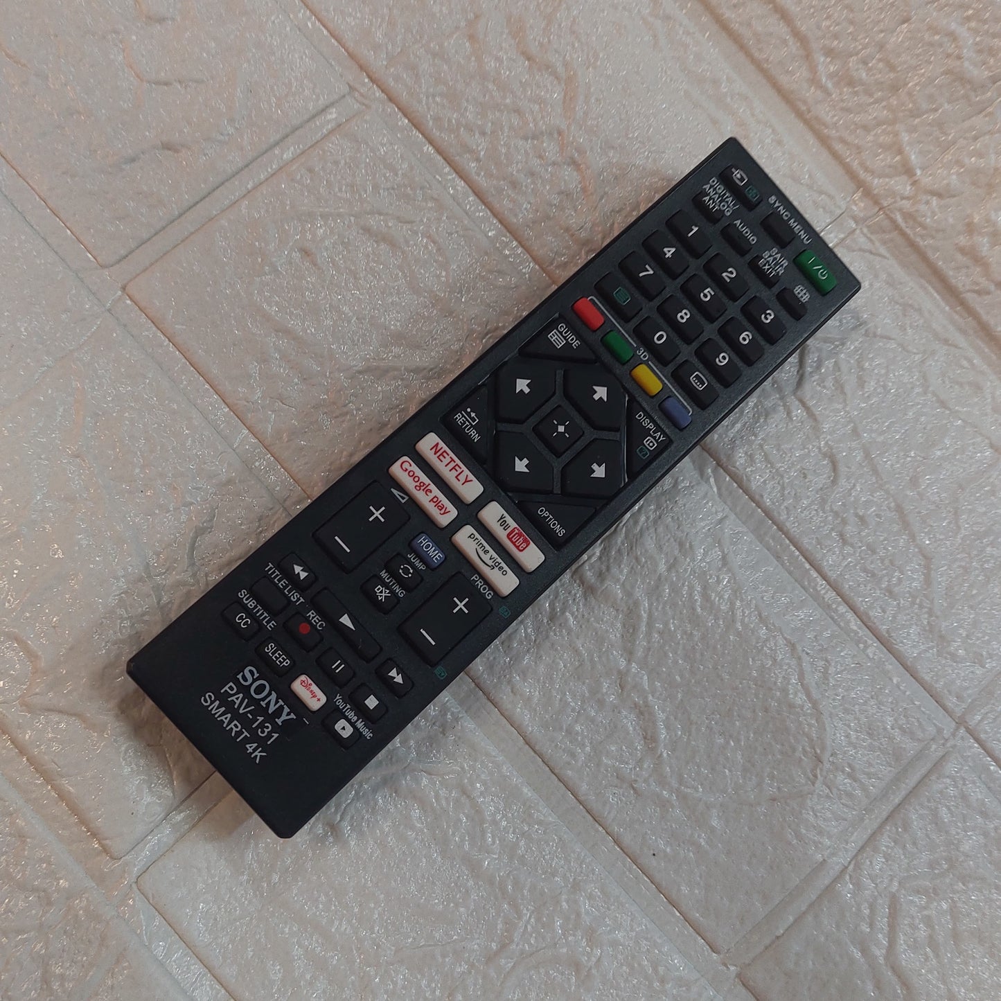 control remoto Sony Cod:3263 Driver:01