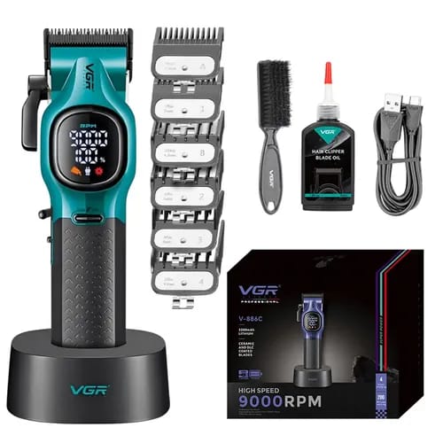 Maquina de cortar cabello inalámbrica profesional  Cod:1597 driver:01
