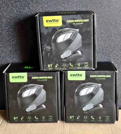 Audifonos bluetooth casco de moto Cod:3241 Driver :02; 01