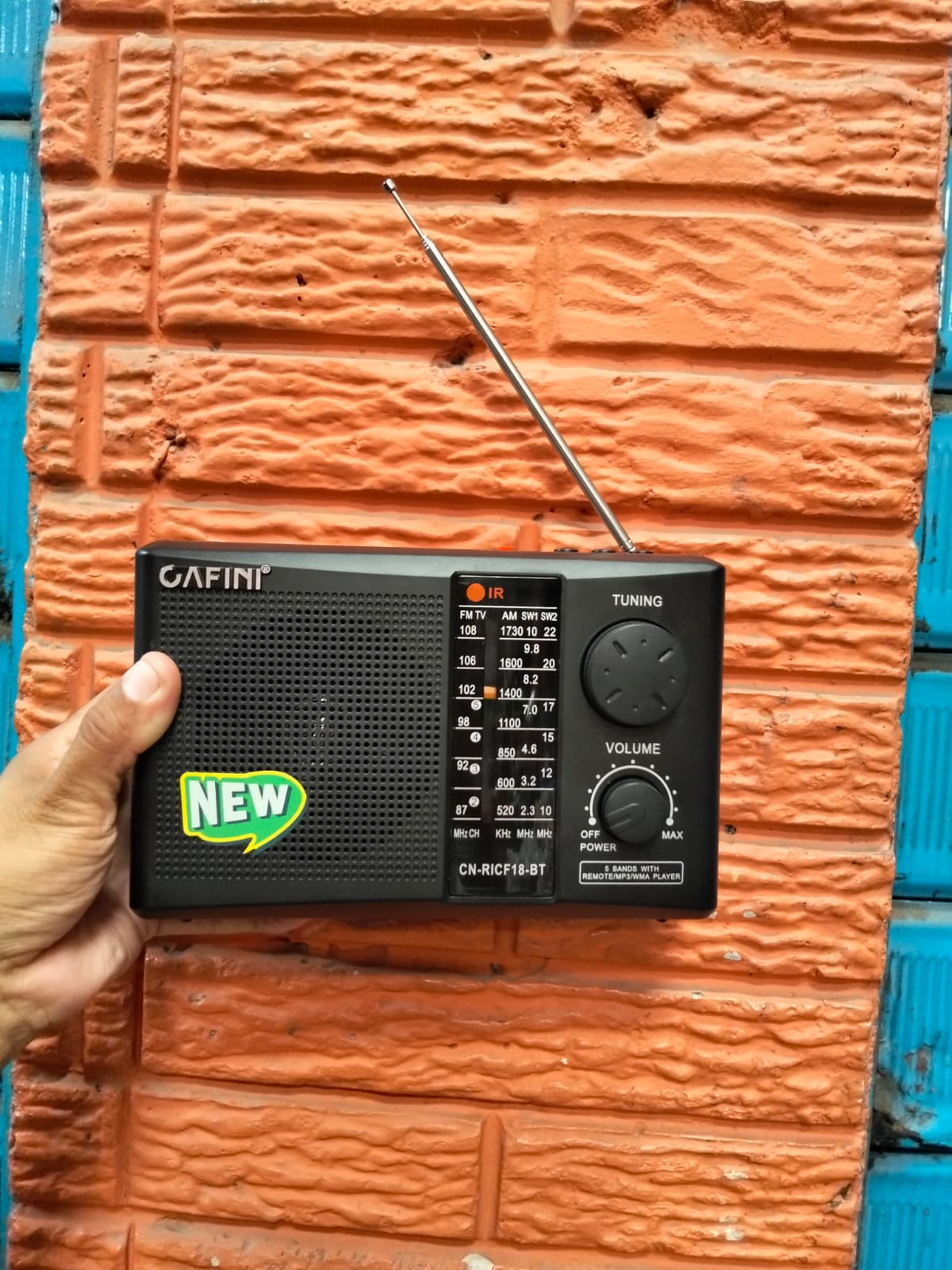 radio fm/ Am electricidad, recargable y a pilas Cod:1380 driver:03