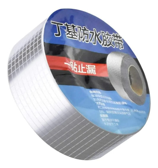 Cinta De Sellado Impermeable Con Goma De Butilo 5cm X 5m Aluminio Cod:6030 driver 01