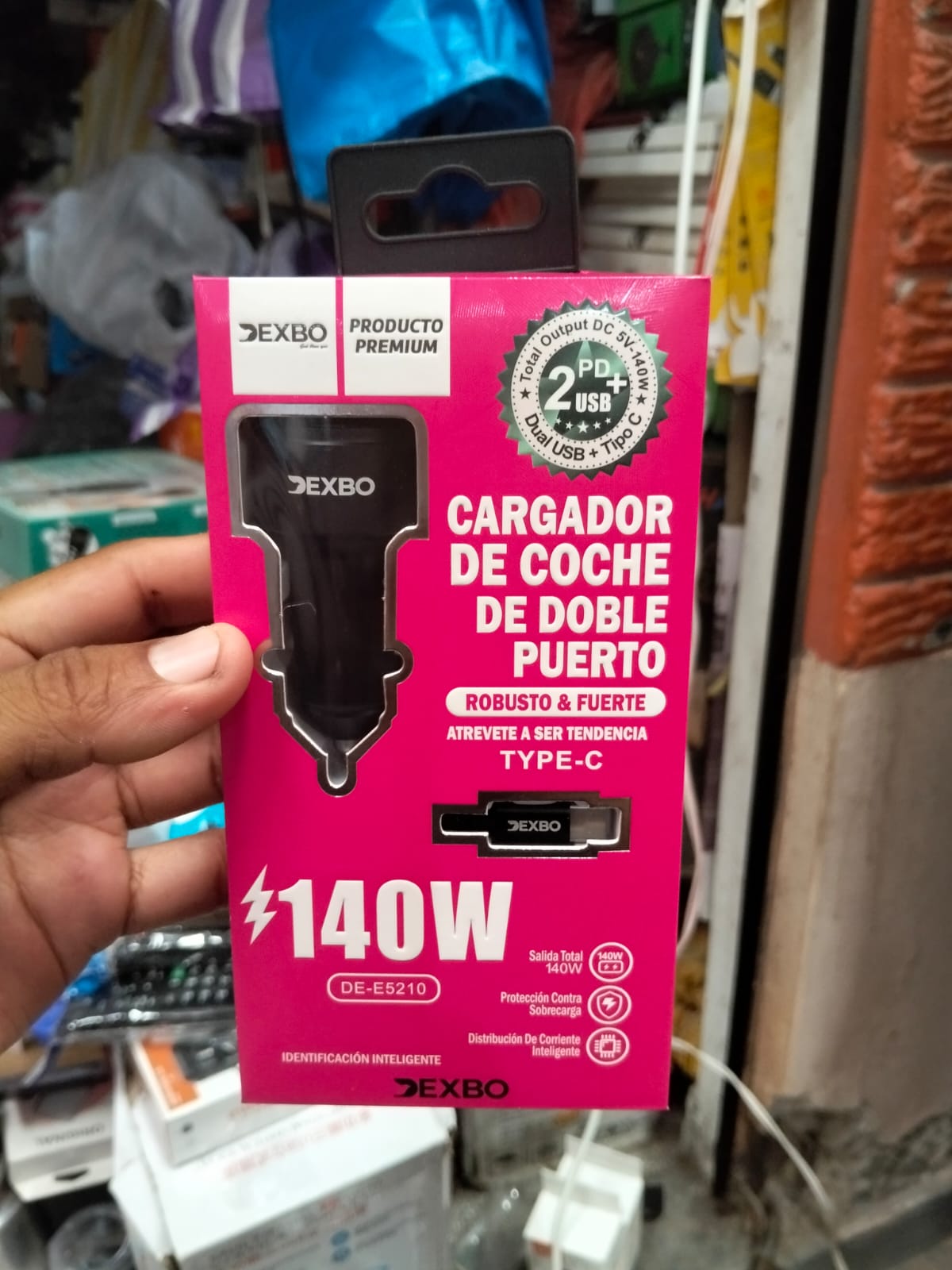 cigarrera cargador de celular para carro 140W  cod:1304 Driver:01