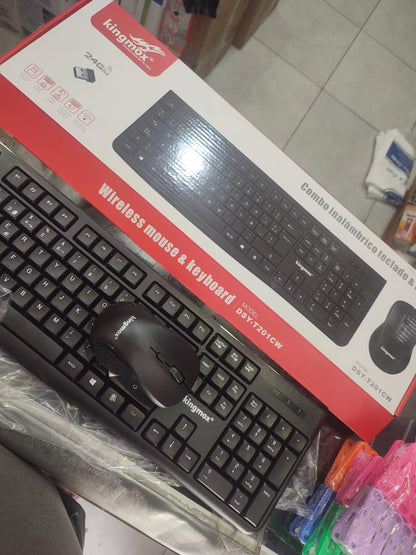 Teclado + Mouse Inalambrico Cod:1447 driver :01