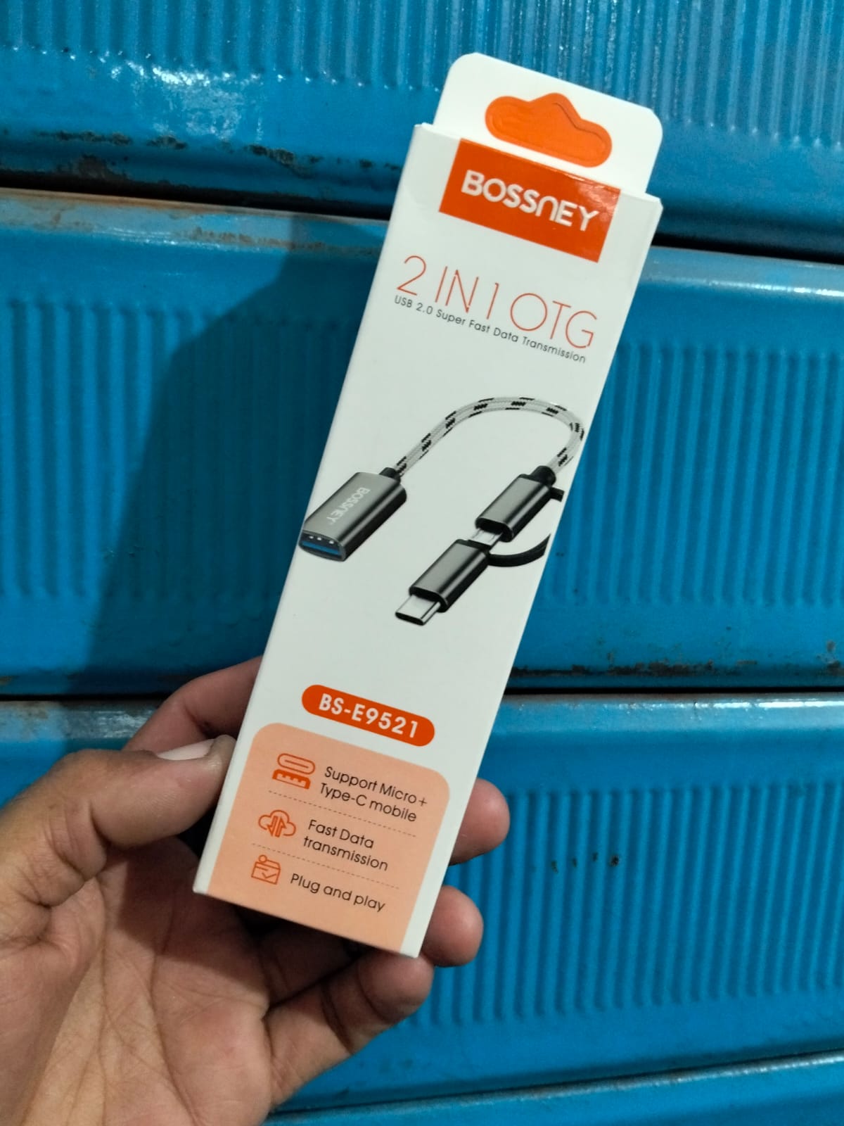 Cable adaptador OTG 2 en 1 Cod:1271 driver:01