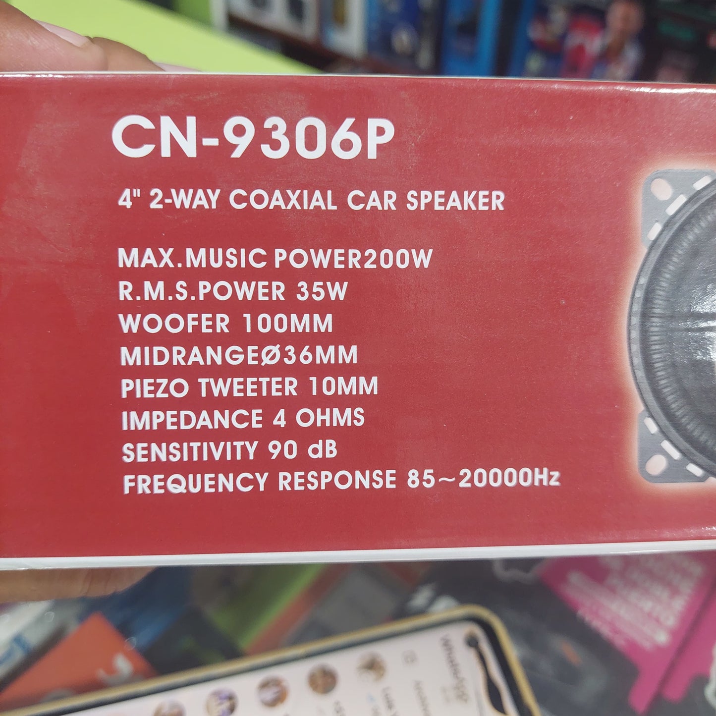 Parlante subwoofer 4" para carro Cod:6081 driver :05