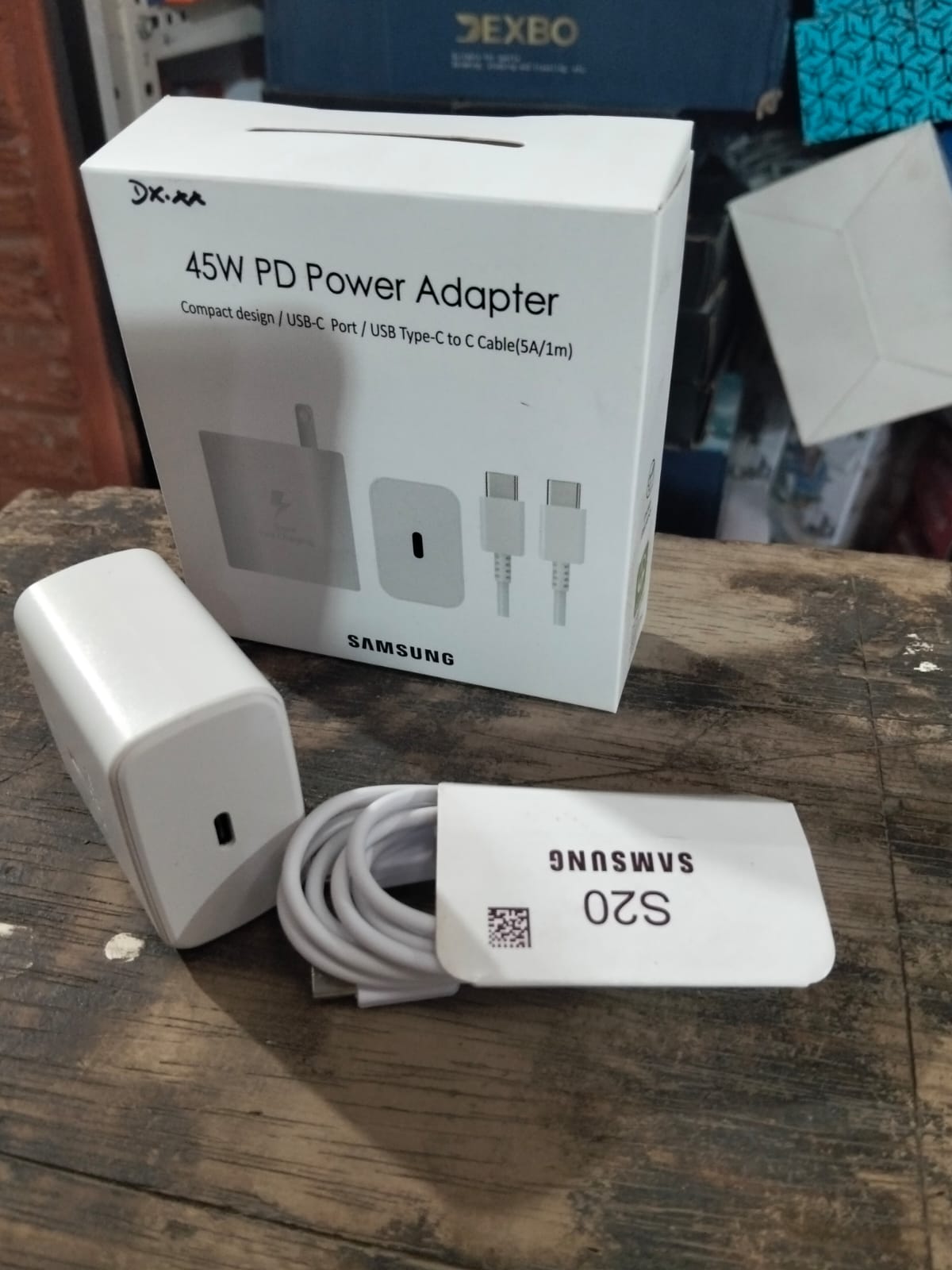 cargador Tipo  C a C 45W para celulares Samsung Cod:1598