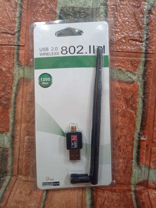 Antena Receptor Inalámbrico de wifi Usb Mbps Usb 2.0 1200 mbps Cod:1336 driver :01