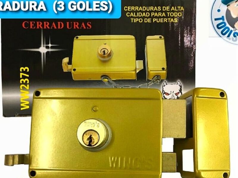 cerradura para puerta 3 golpes Cod:1377 driver:04