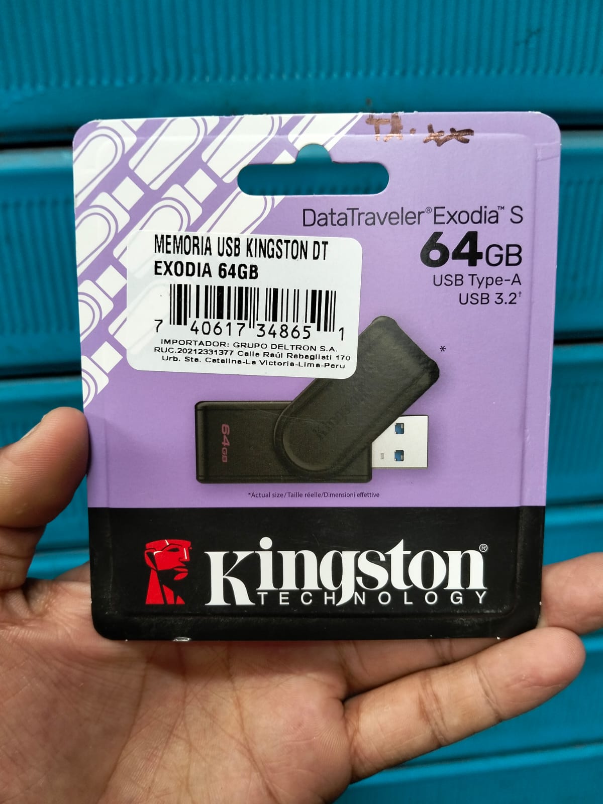 Memoria USB 64GB Kinstong  Cod:1437 driver :01