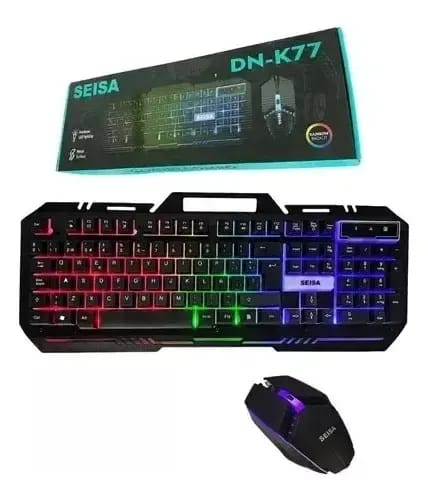 Teclado gamer  con mouse gamer cod: 1473 driver:02