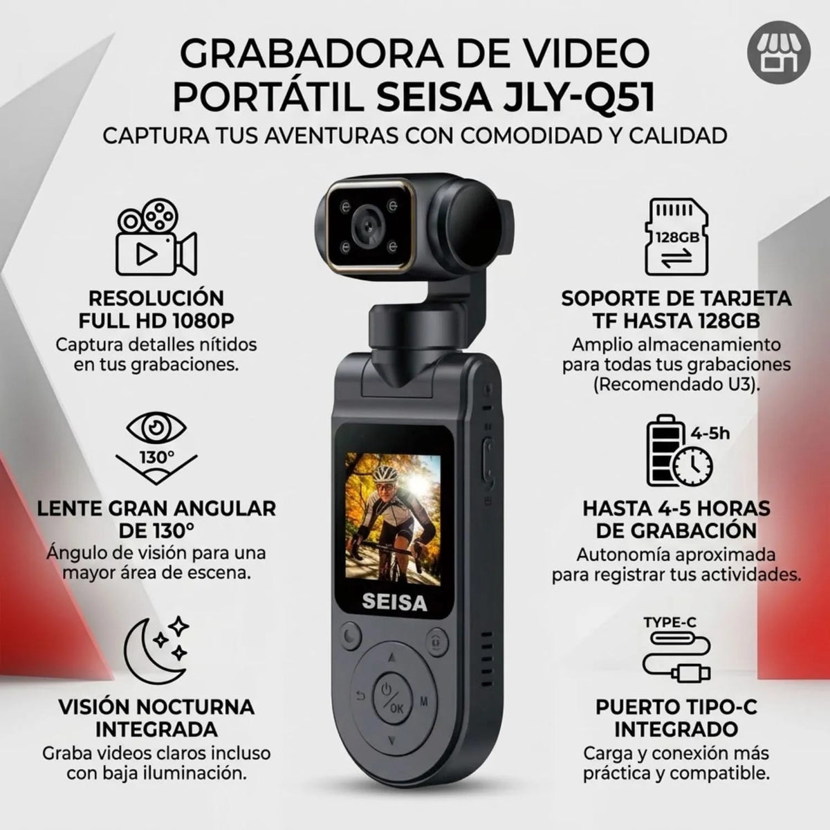 camara de grabacion deportiva Cod:5076 driver:01