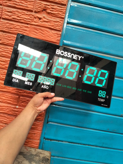Reloj digital 44 cm  x 21 cm  pared Cod:1369 driver:03