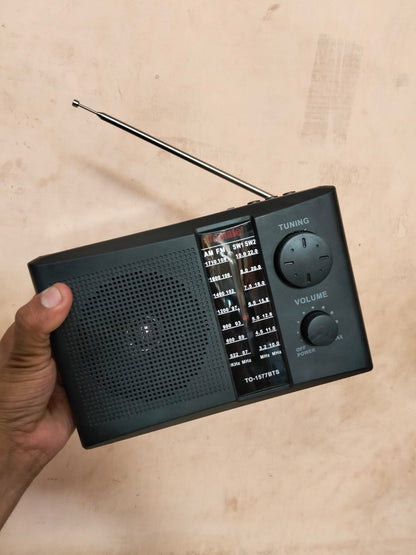 Radio Am/FM recargable/ electricidad y a Pilas Cod:1362 driver:01