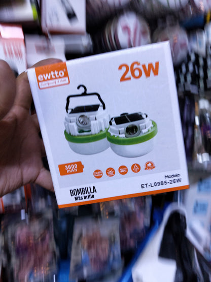 Foco recargable 26W COD:3043 driver:02
