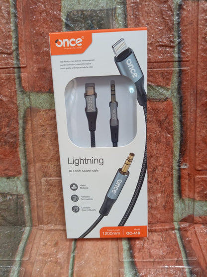 cable  de audio  a ligthing Jack  3.5mm Cod:1329 driver:01