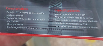 Audifonos bluetooth Cod:5082 driver:01