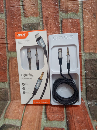 cable  de audio  a ligthing Jack  3.5mm Cod:1329 driver:01