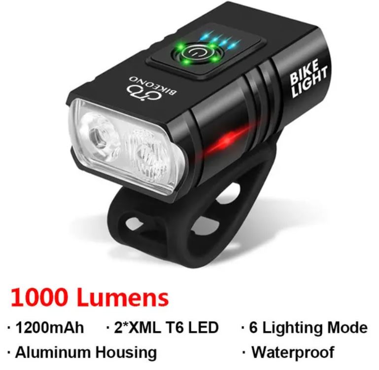 Linterna recargable para bicicleta Cod:1428 driver:01