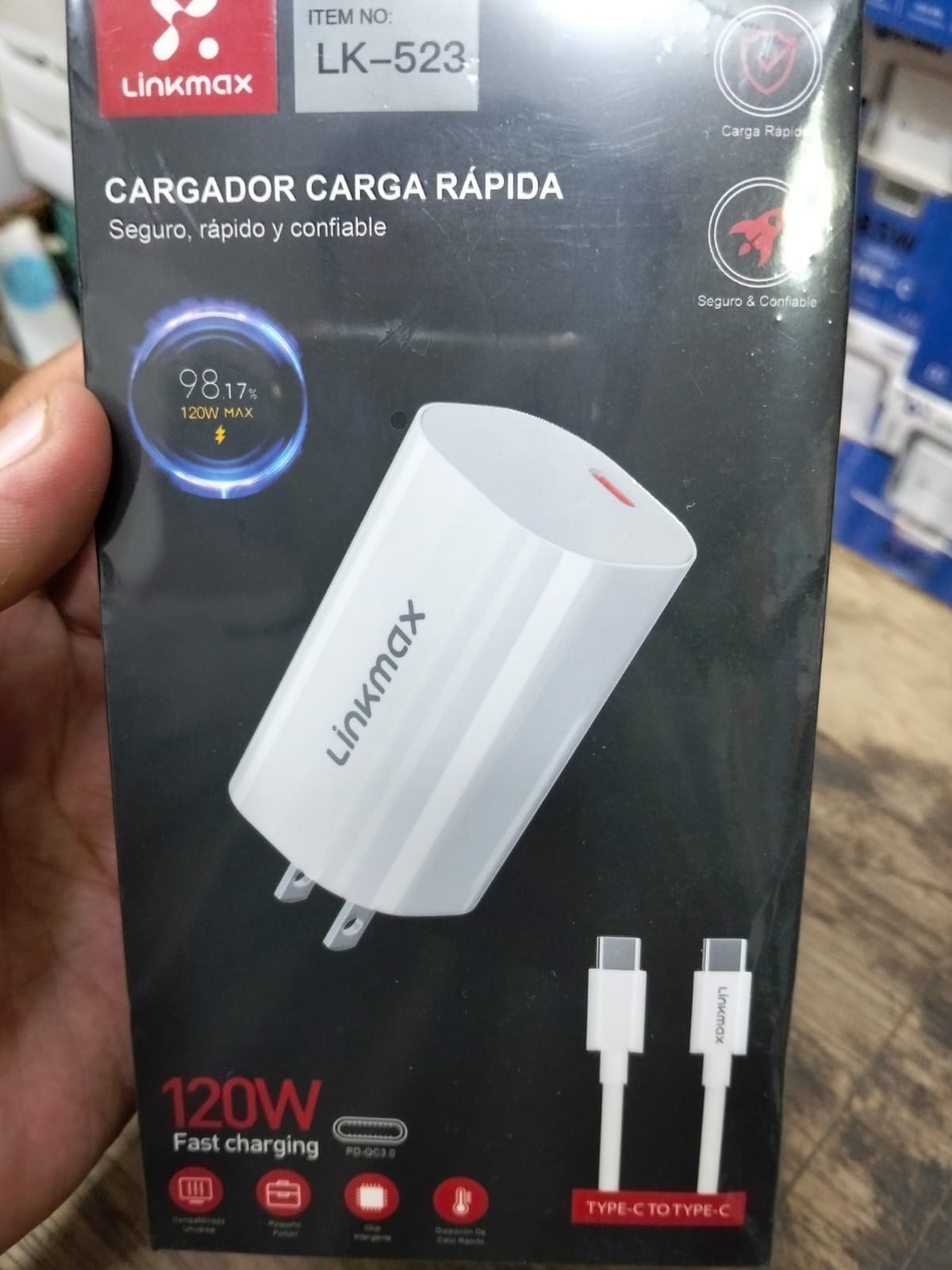cargador tipo C 120W Cod:1526