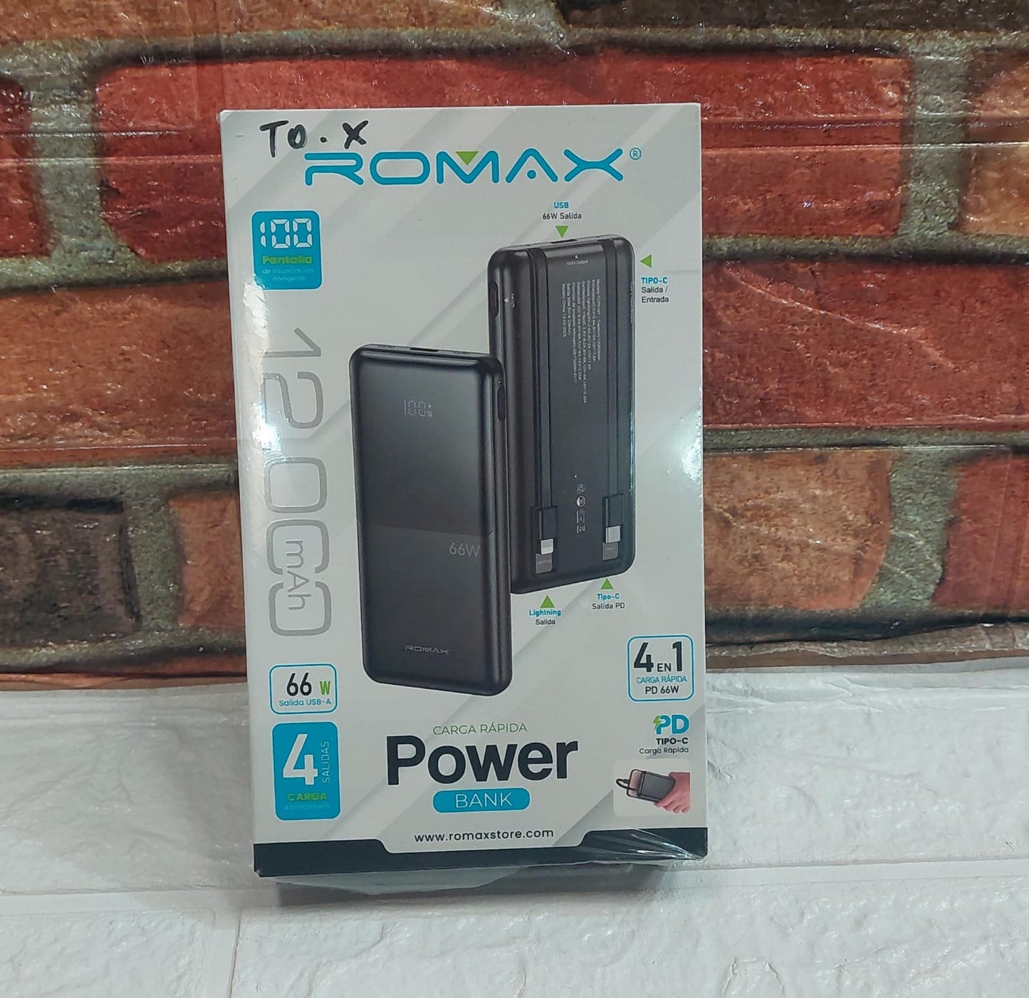 Bateria portatil 12000mah Cod:3369 Driver :01