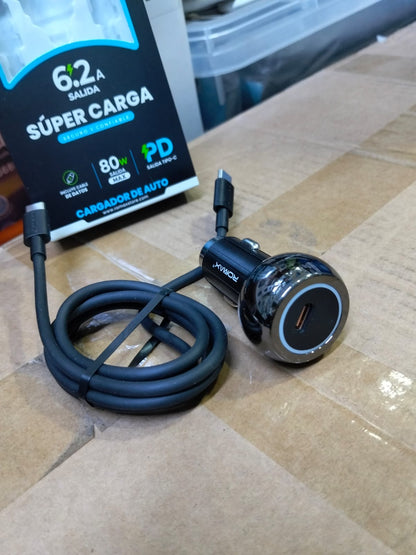 cigarrera cargador 80W tipo C Cod:1327 driver:02