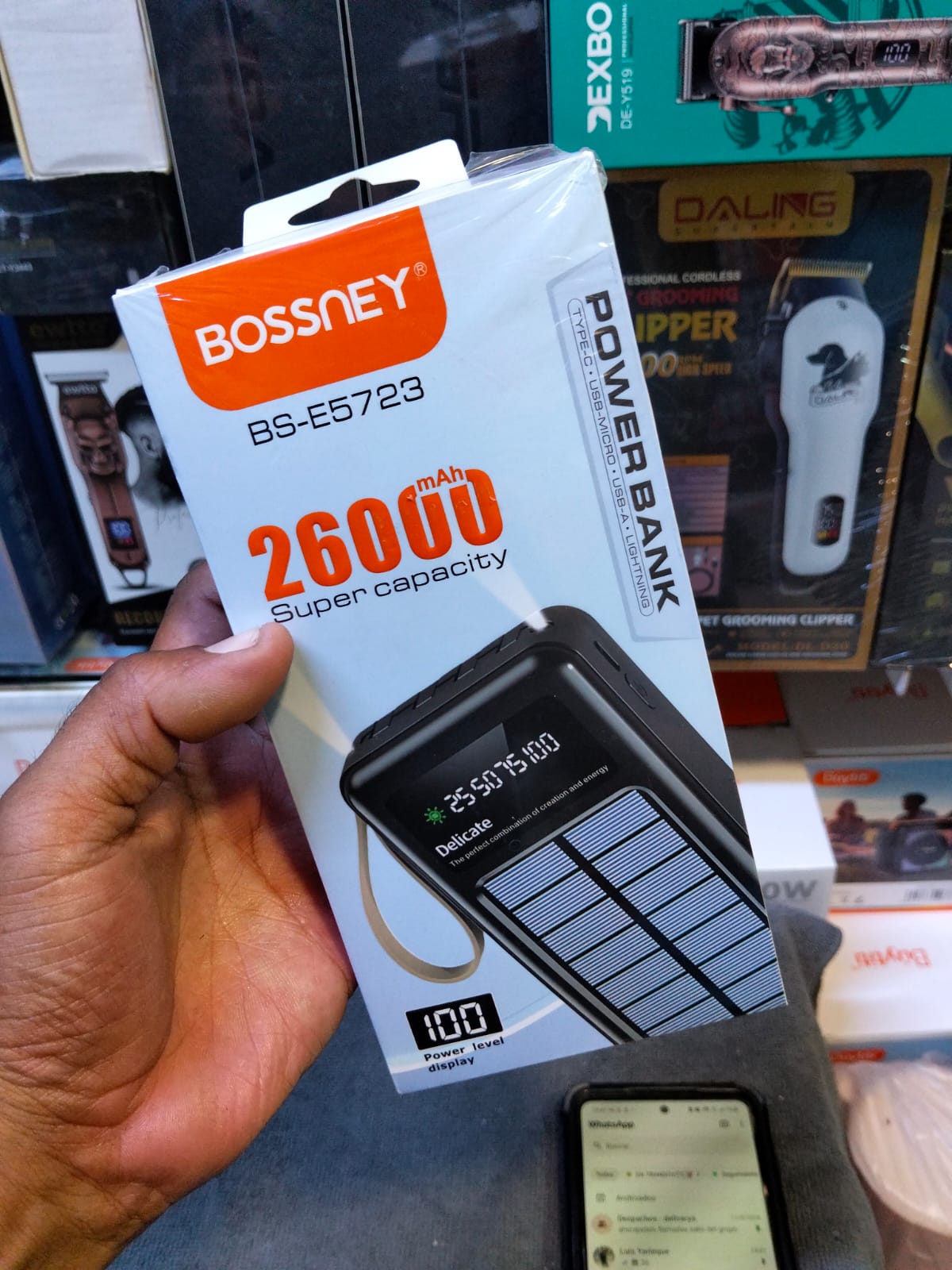 Bateria portatil 26000mah solar Cod:5088 driver:02