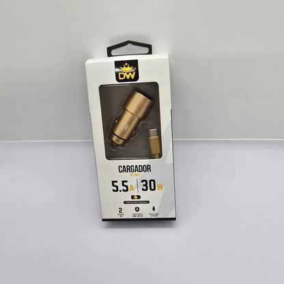 cigarrera  cargador para auto  5.5A Cod:1298 driver:01