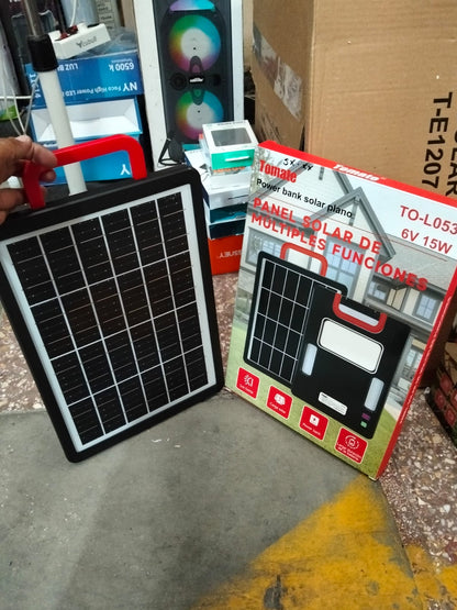 Reflector solar 15W con batería  para cargar celulares Cod:1407 driver:01