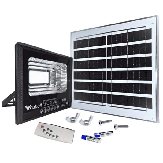 Reflector led 100W con panel solar  Cod:6055 driver :02