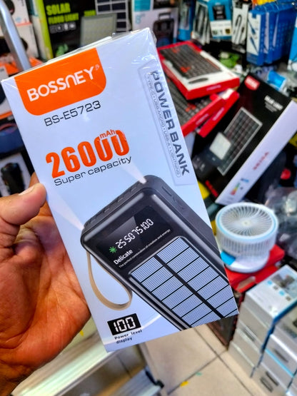 Bateria portatil 26000mah solar Cod:5088 driver:02
