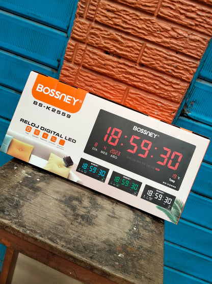 Reloj digital 44 cm  x 21 cm  pared Cod:1369 driver:03
